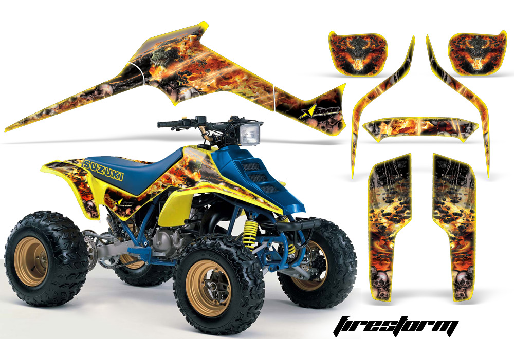 Suzuki LT250R Graphics Kit  Graphics Kit Firestorm Y